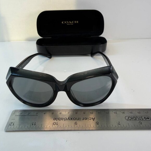Coach HC8193 – Dark Grey Glitter Sunglasses - Picture 5 of 13